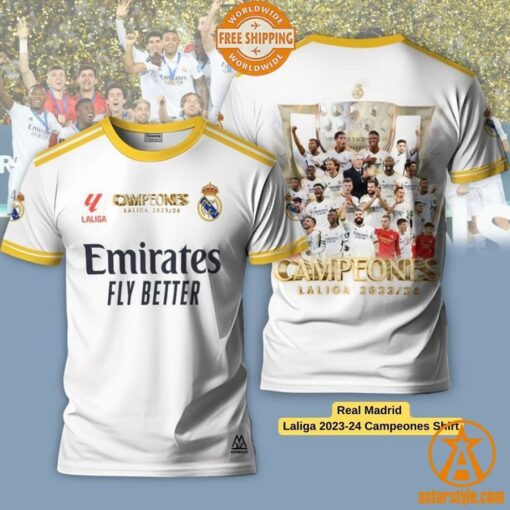 Real Madrid Laliga 2023-24 Campeones Shirt