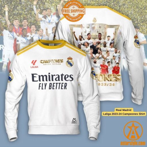 Real Madrid Laliga 2023-24 Campeones Shirt