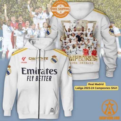 Real Madrid Laliga 2023-24 Campeones Shirt