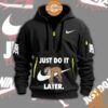 Sloth Just Do It Later Nike Half Zip Heavy Hoodie