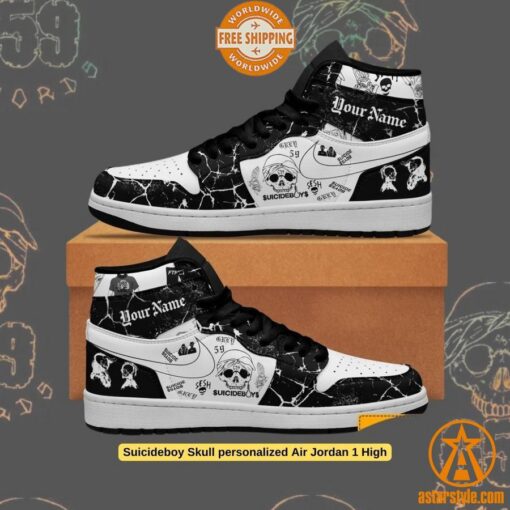 Suicideboy Skull personalized Air Jordan 1 High