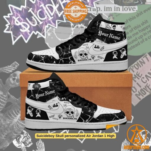 Suicideboy Skull personalized Air Jordan 1 High