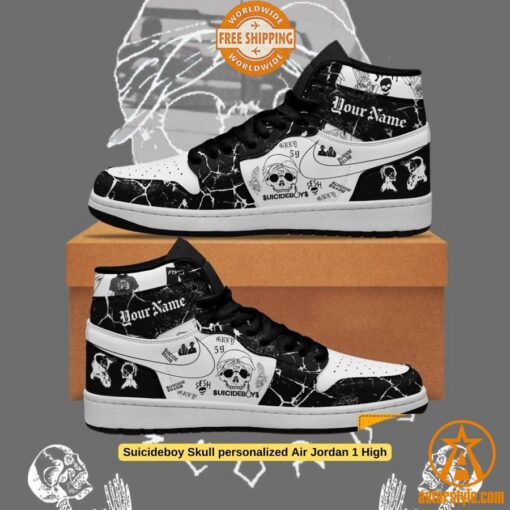 Suicideboy Skull personalized Air Jordan 1 High