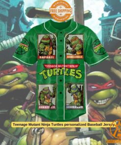 Teenage Mutant Ninja Turtles personalized Baseball Jersey