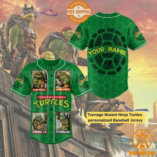 Teenage Mutant Ninja Turtles personalized Baseball Jersey