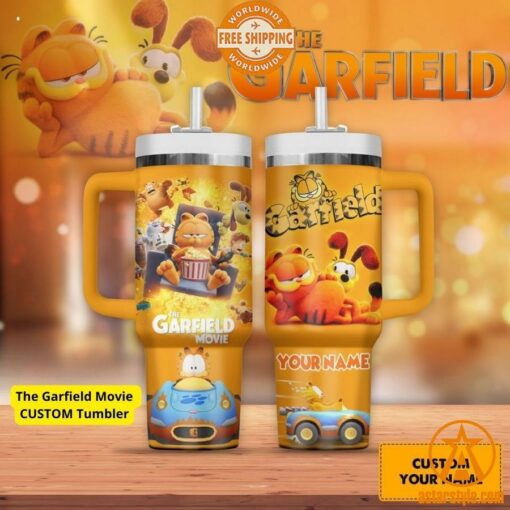 The Garfield Movie CUSTOM Tumbler