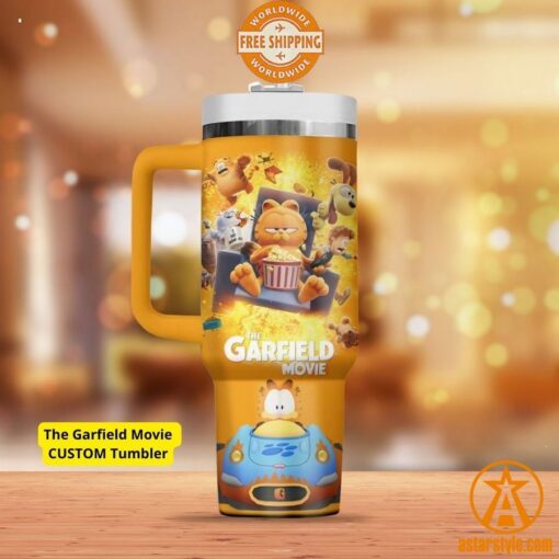 The Garfield Movie CUSTOM Tumbler