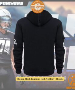 Thonon Black Panthers Half Zip Heavy Hoodie