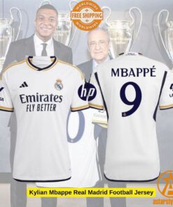 Kylian Mbappe Real Madrid Football Jersey