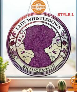 Lady Whistledown Bridgerton Suncatcher