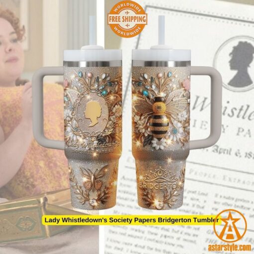 Lady Whistledown’s Society Papers Bridgerton Tumbler