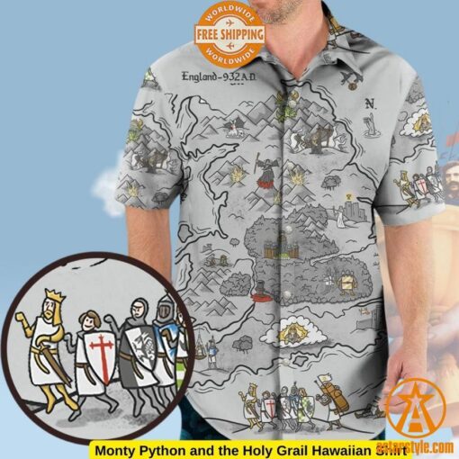 Monty Python and the Holy Grail Hawaiian Shirt