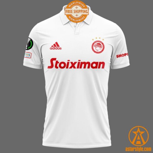 UEFA Europa Conference League Winners Olympiacos FC Polo Shirt