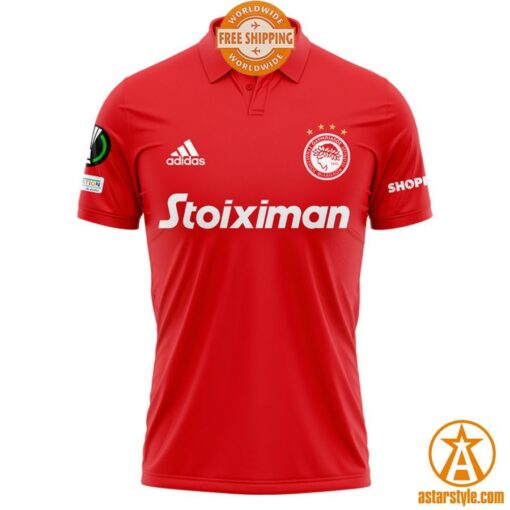 UEFA Europa Conference League Winners Olympiacos FC Polo Shirt