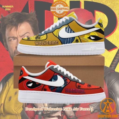 HOT Deadpool Wolverine Nike Air Force 1