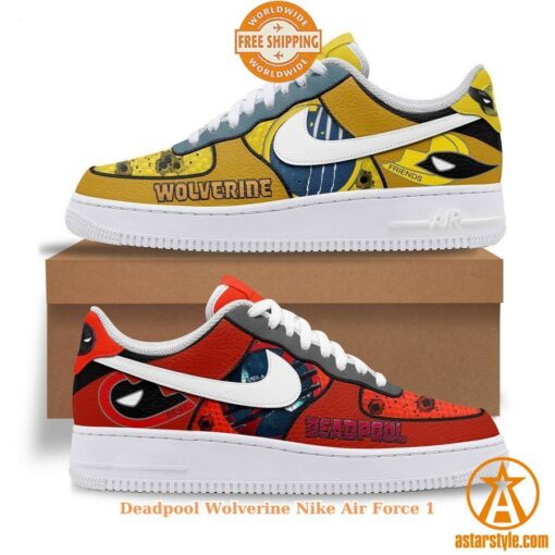 HOT Deadpool Wolverine Nike Air Force 1