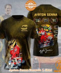 NEW Ayrton Senna Formula 1 Shirt