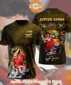 NEW Ayrton Senna Formula 1 Shirt