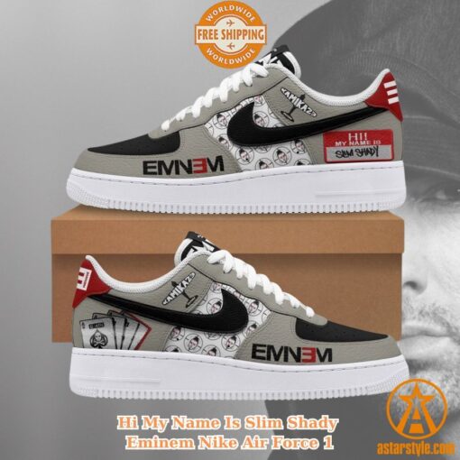 NEW Hi My Name Is Slim Shady Eminem Nike Air Force 1