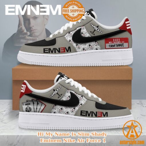 NEW Hi My Name Is Slim Shady Eminem Nike Air Force 1