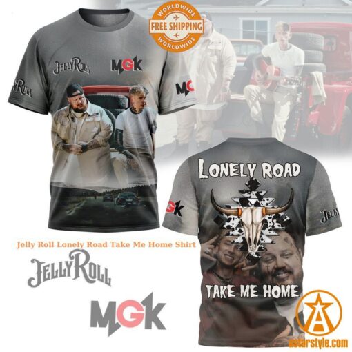 NEW Jelly Roll Lonely Road Take Me Home Shirt