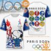 TRENDING Snoopy Olympic Paris Team USA Shirt Heroine